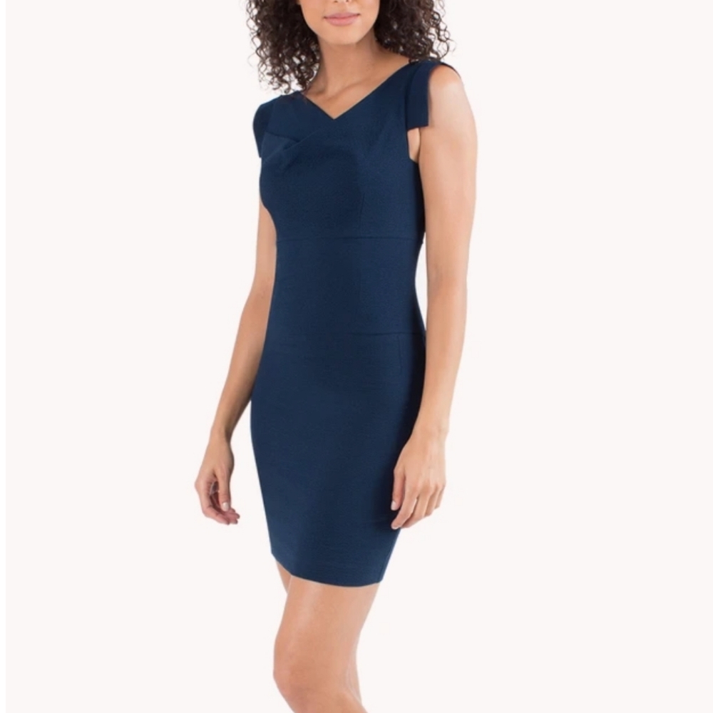 BLACK HALO Navy Blue Jackie O Mini Dress - 4